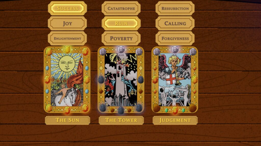 Fortune Teller Simulator Layout