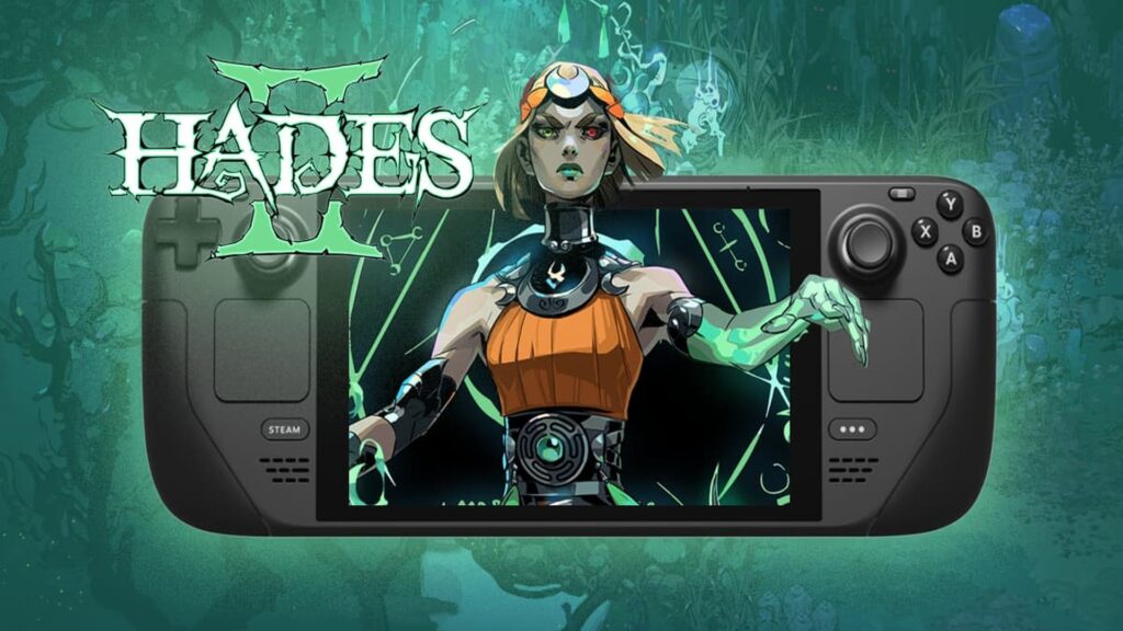 Hades II displayed on Steam Deck showing why it works so well as a handheld game