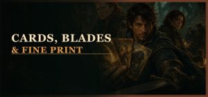 Cards, Blades & Fine Print logo